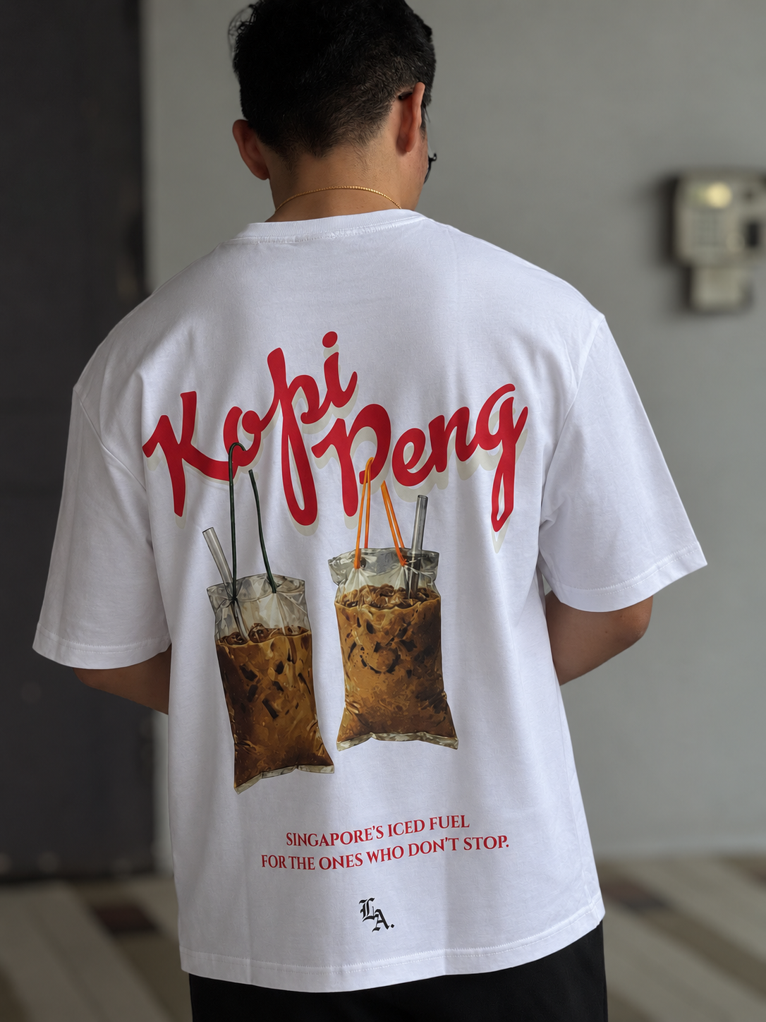 [SHIOK Series] Kopi Peng Unisex Oversized Tee