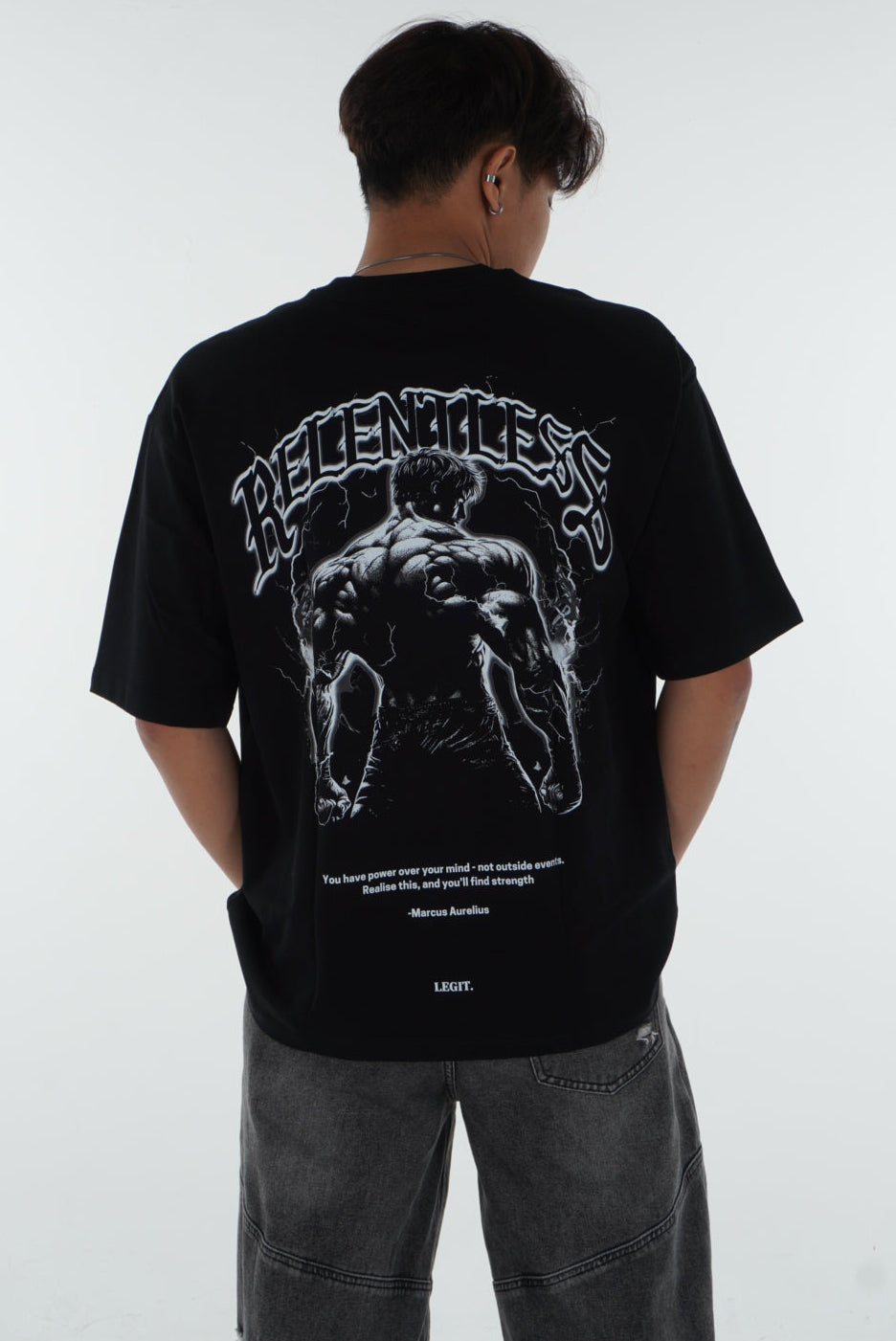 Relentless Graphic Oversized Tee