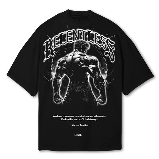 🔥Relentless Graphic Oversized Tee