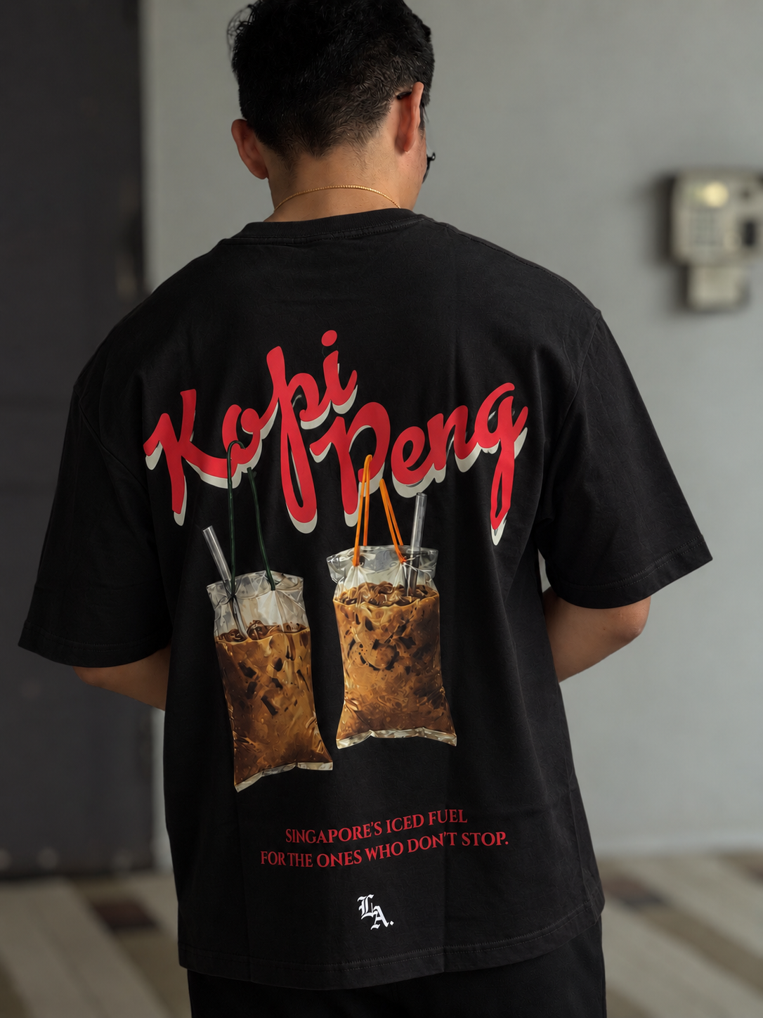[SHIOK Series] Kopi Peng Unisex Oversized Tee