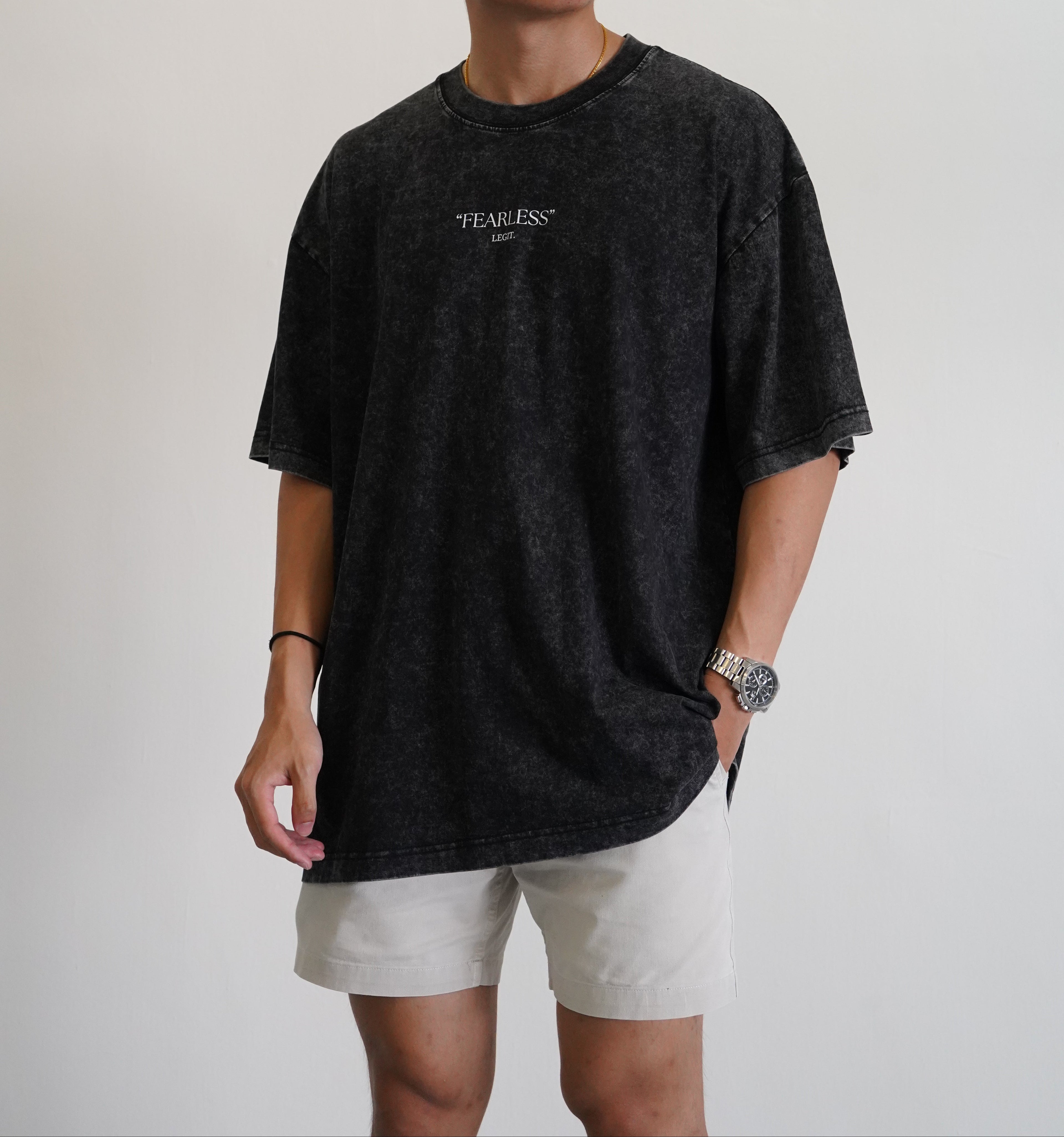 Fearless Graphic Oversized Tee