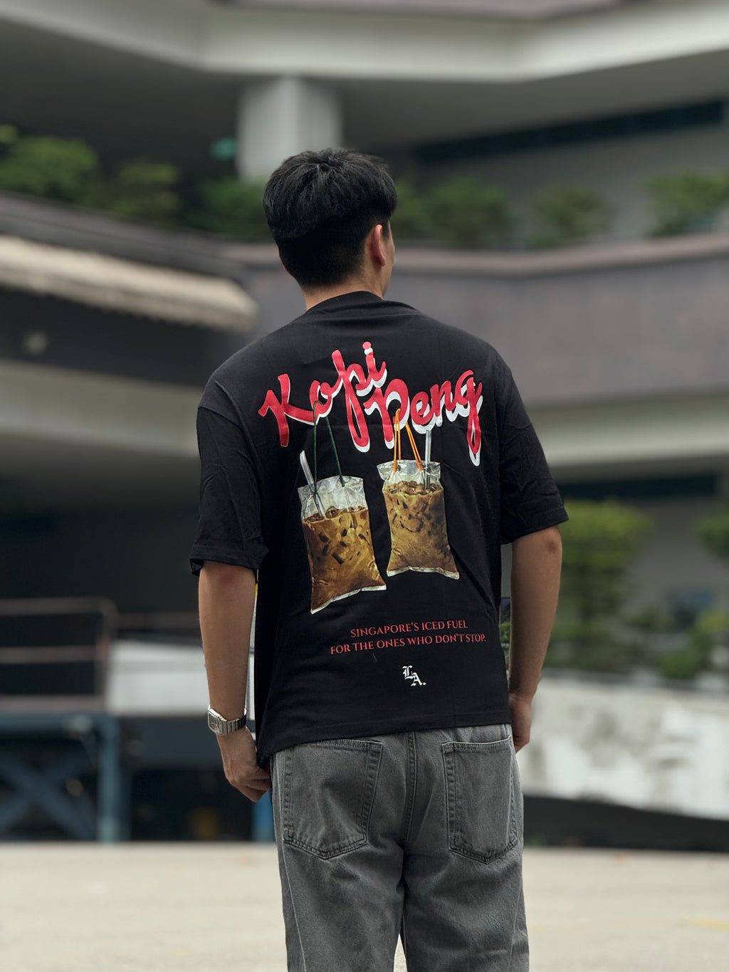 [SHIOK Series] Kopi Peng Unisex Oversized Tee
