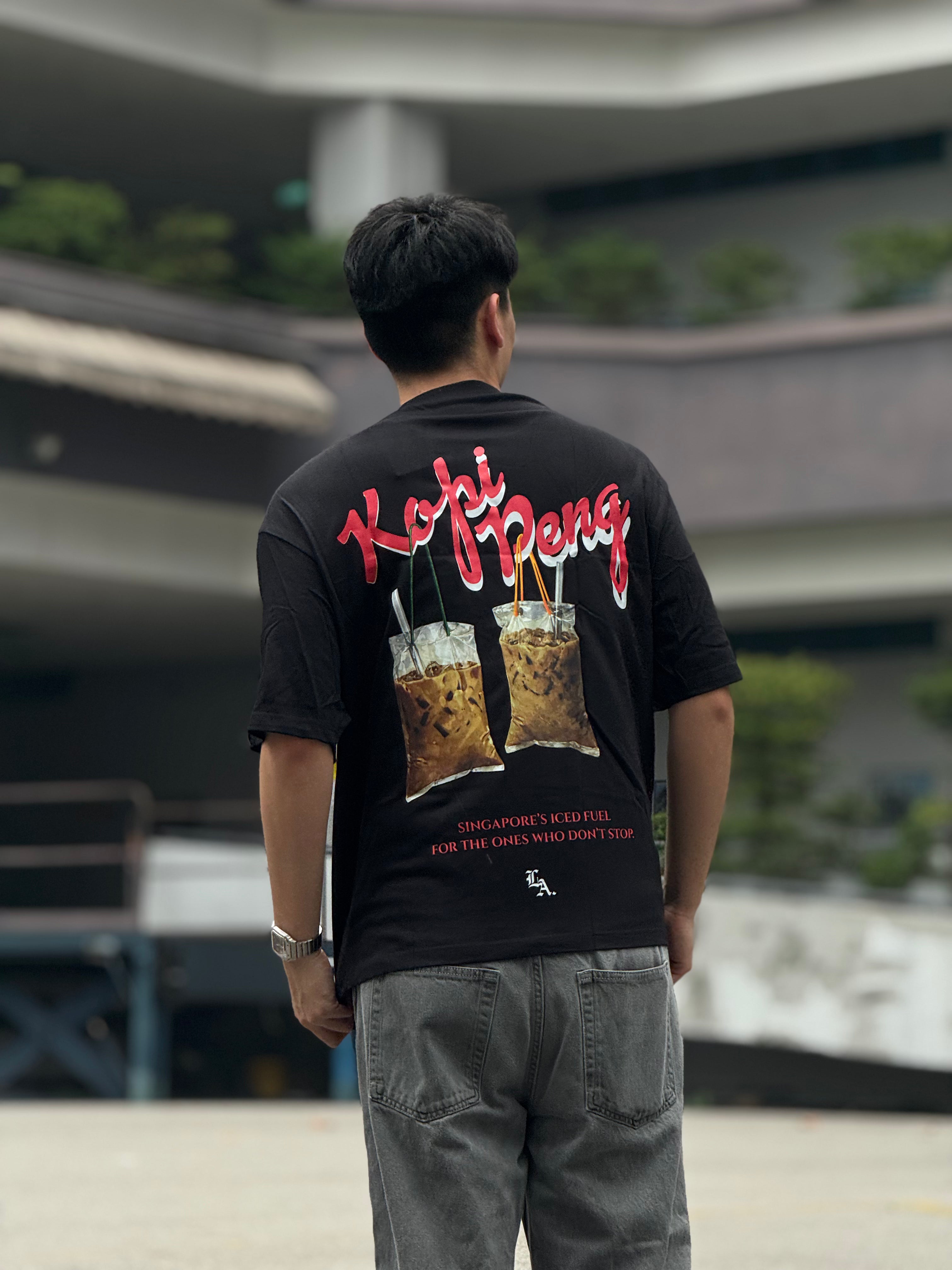 [SHIOK Series] Kopi Peng Unisex Oversized Tee