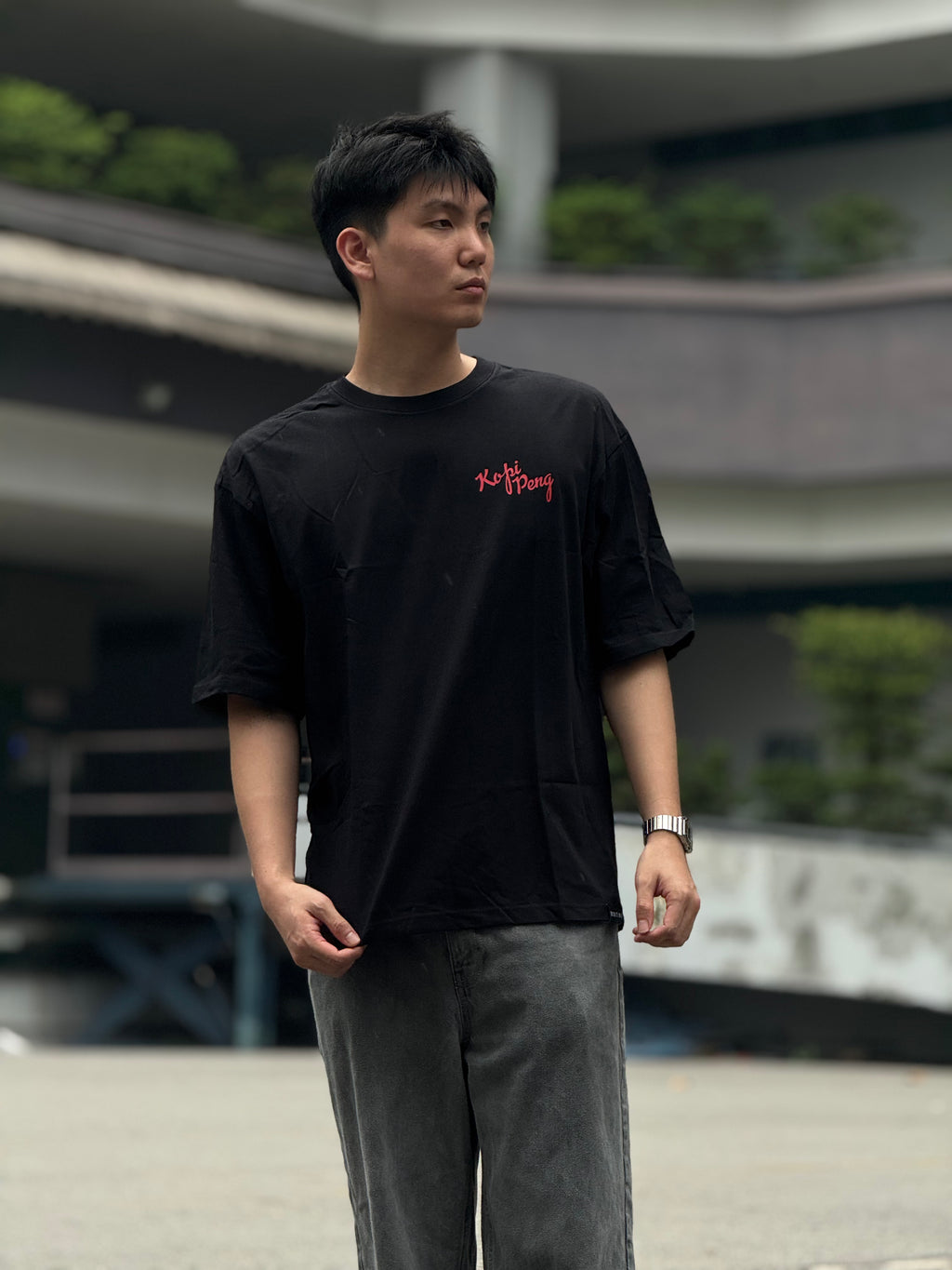 [SHIOK Series] Kopi Peng Unisex Oversized Tee