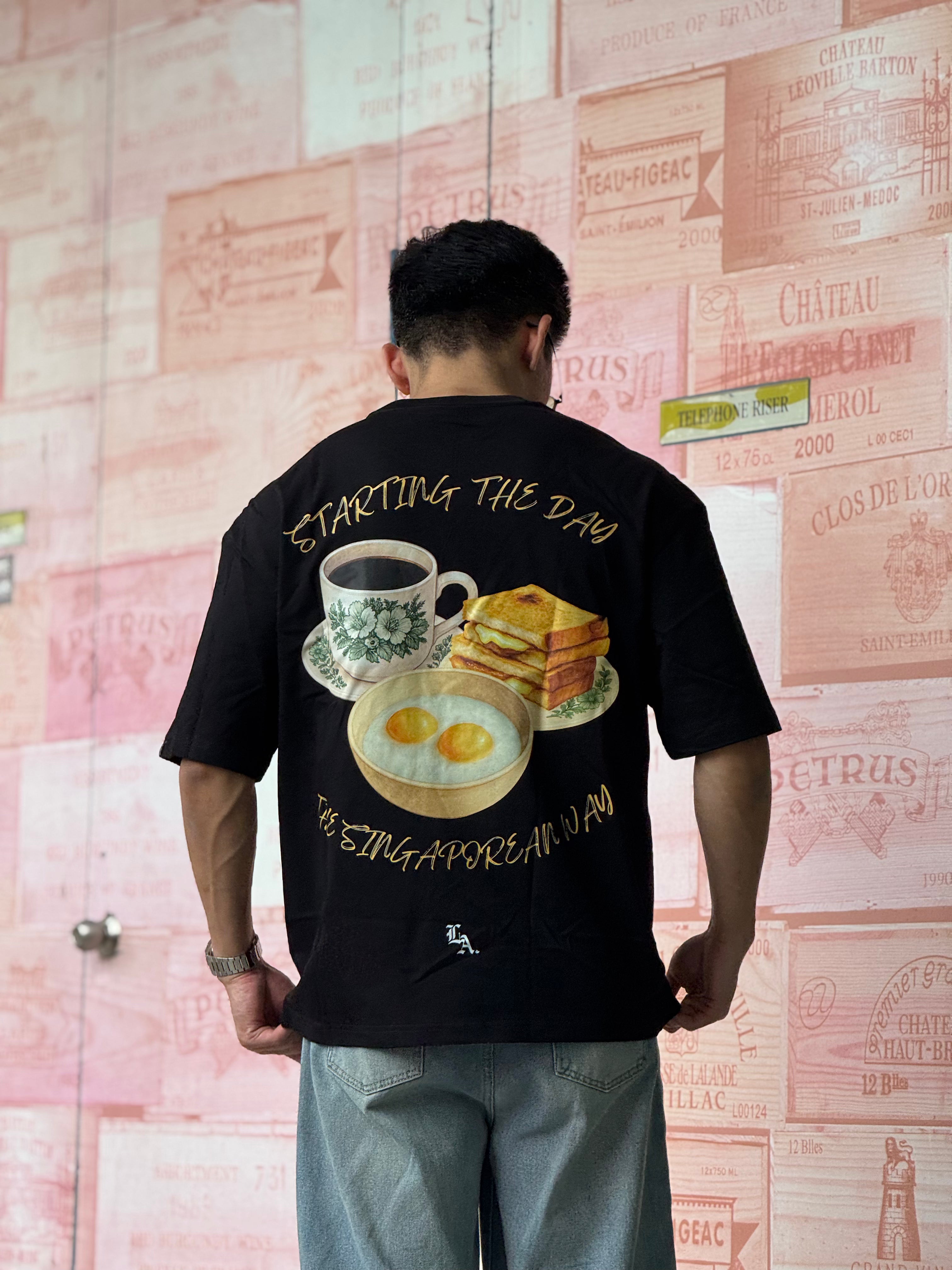 [SHIOK Series] Kaya Toast Unisex Oversized Tee