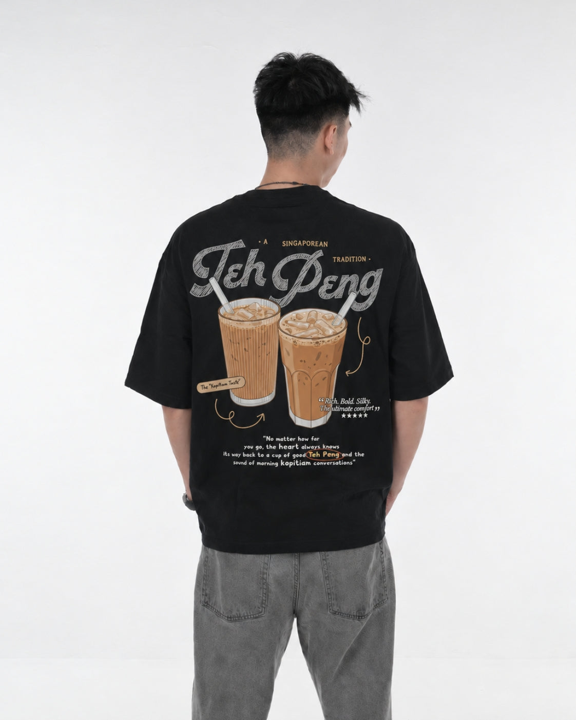[SHIOK Series] Teh Peng Oversized Tee