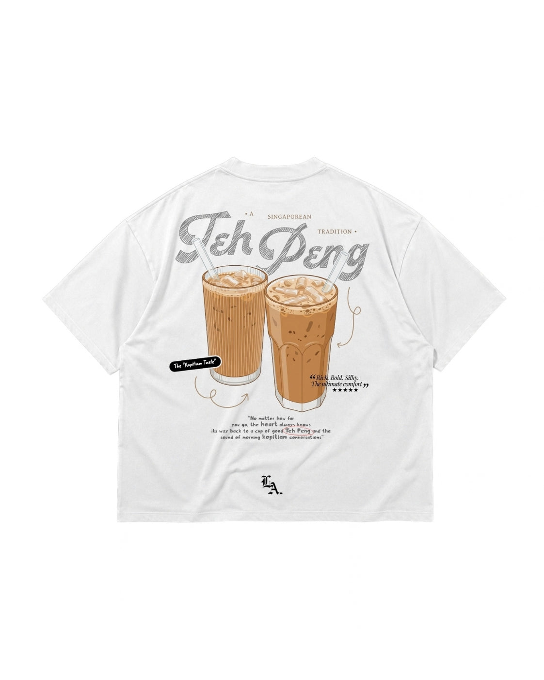 [SHIOK Series] Teh Peng Unisex Oversized Tee