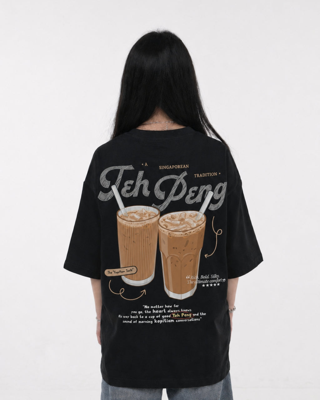 [SHIOK Series] Teh Peng Oversized Tee