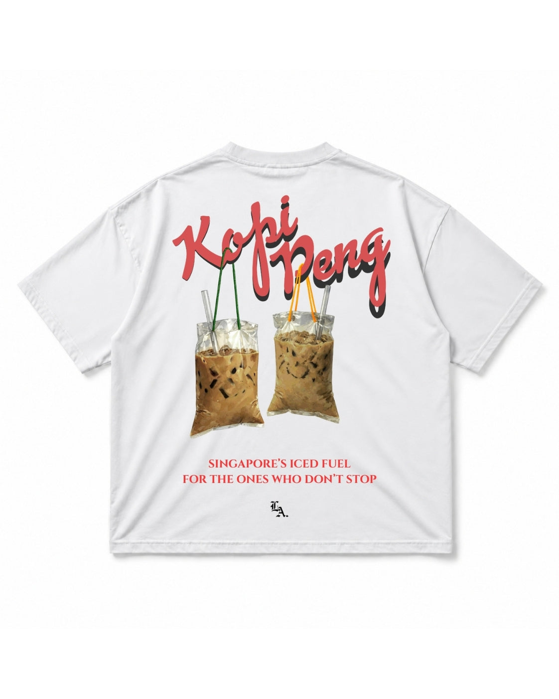 [SHIOK Series] Kopi Peng Unisex Oversized Tee