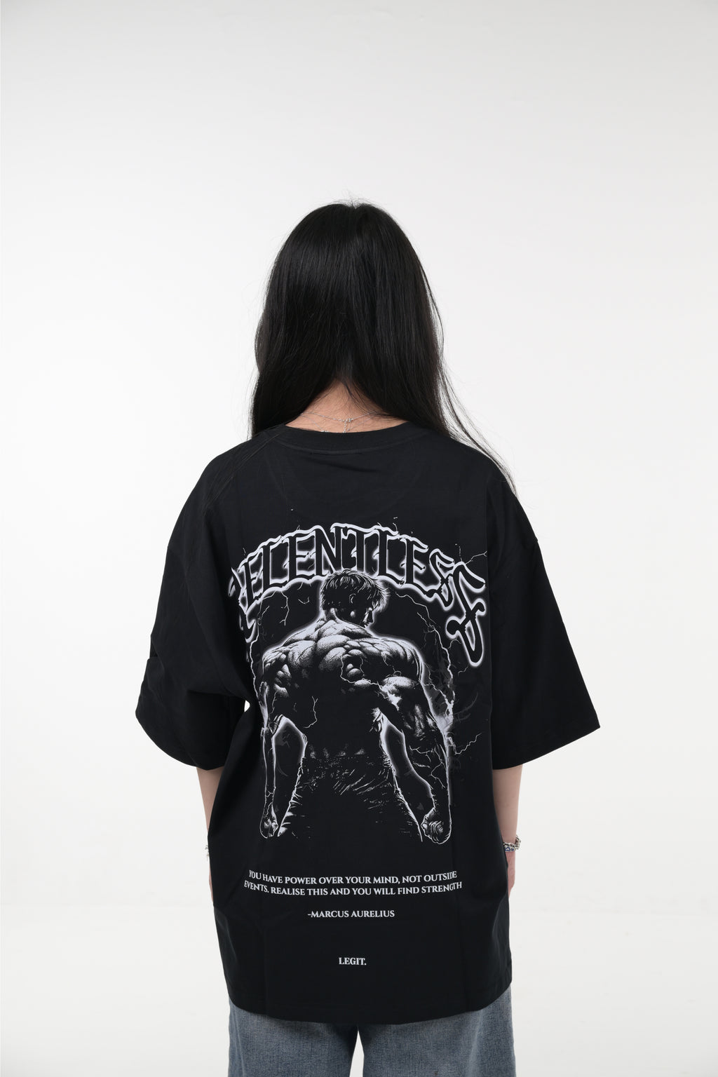 Relentless Graphic Oversized Tee