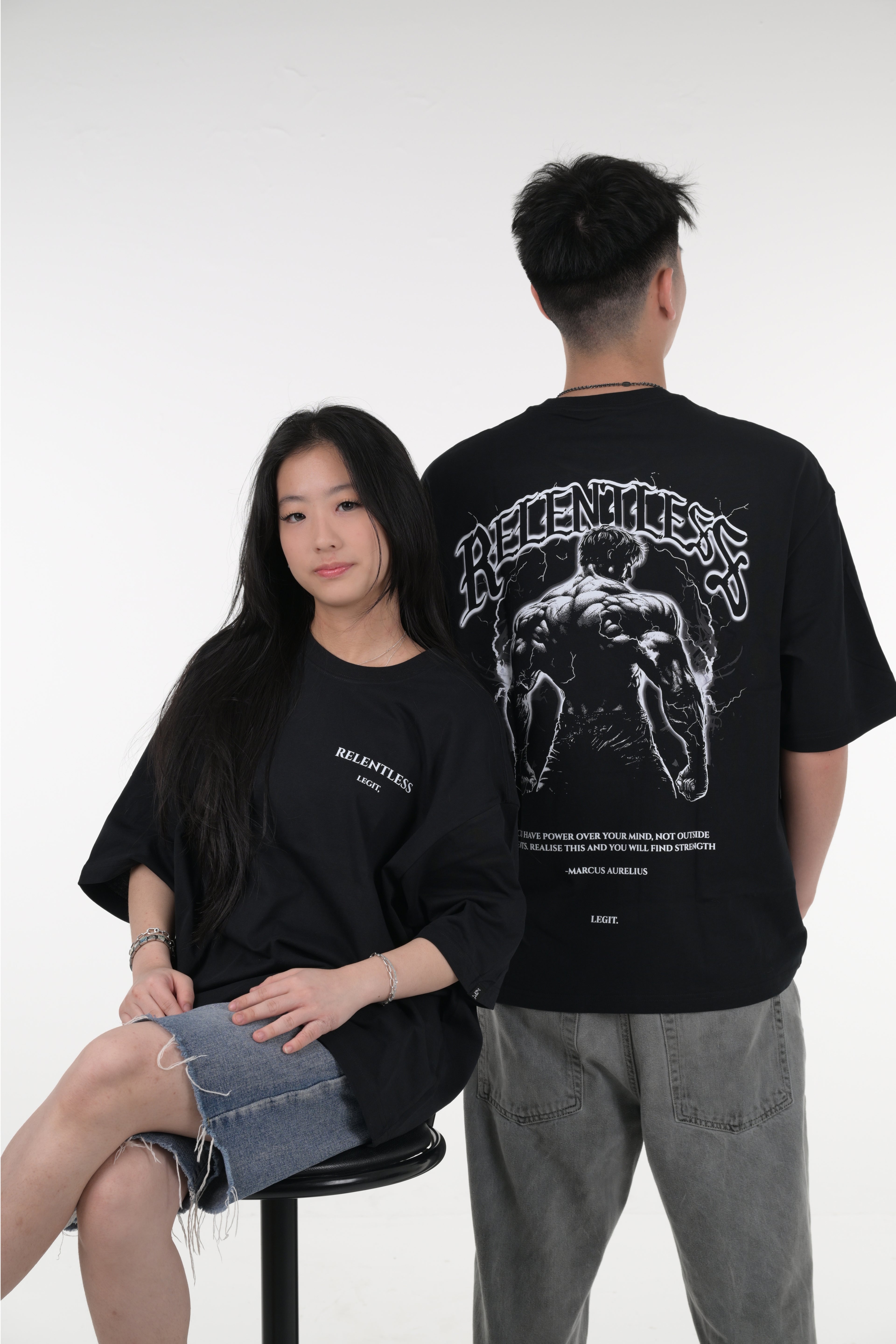 Relentless Graphic Oversized Tee
