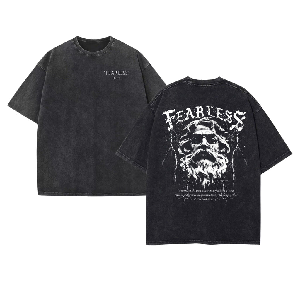 Fearless Graphic Oversized Tee
