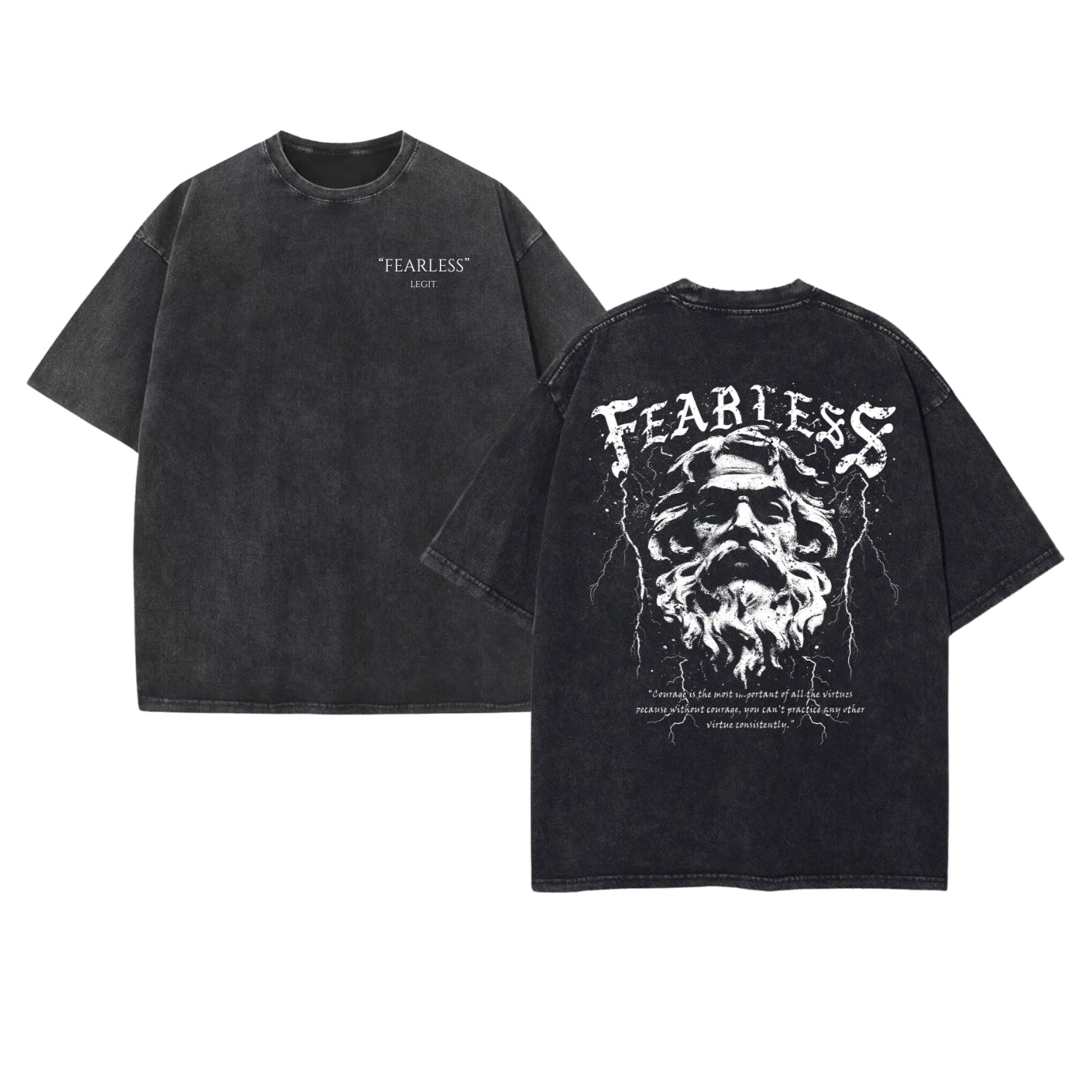 Fearless Graphic Oversized Tee