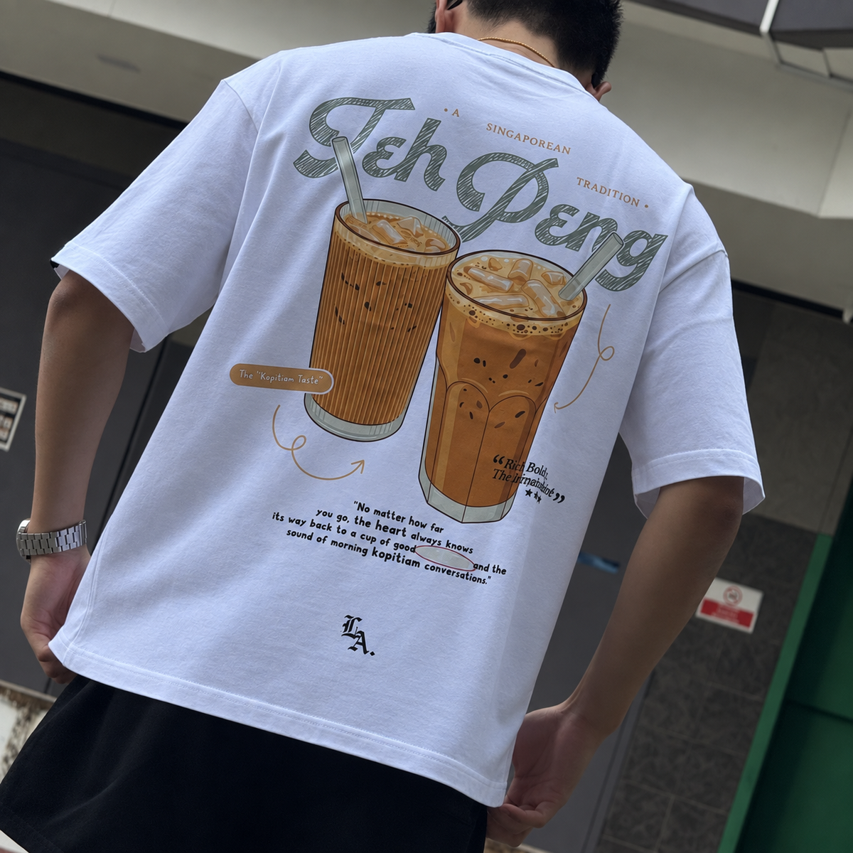 [SHIOK Series] Teh Peng Oversized Tee